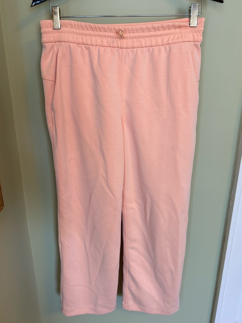 Soft Orange Cropped Lounge Pants